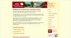Desktop Screenshot of hotel-guter-hirte.de